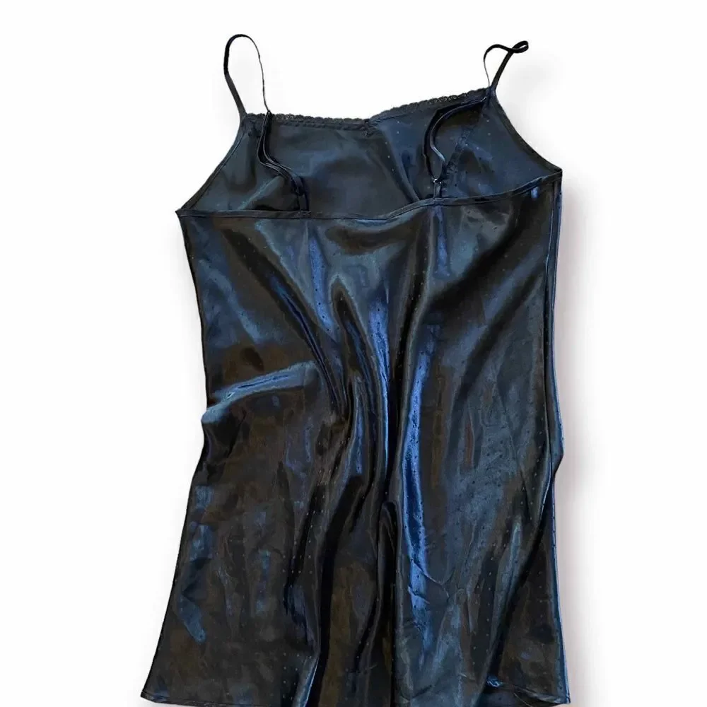 Black Satin Chemise by Apt. 9